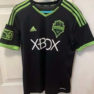 Adidas Seattle Sounders Jersey- Boys Size Large